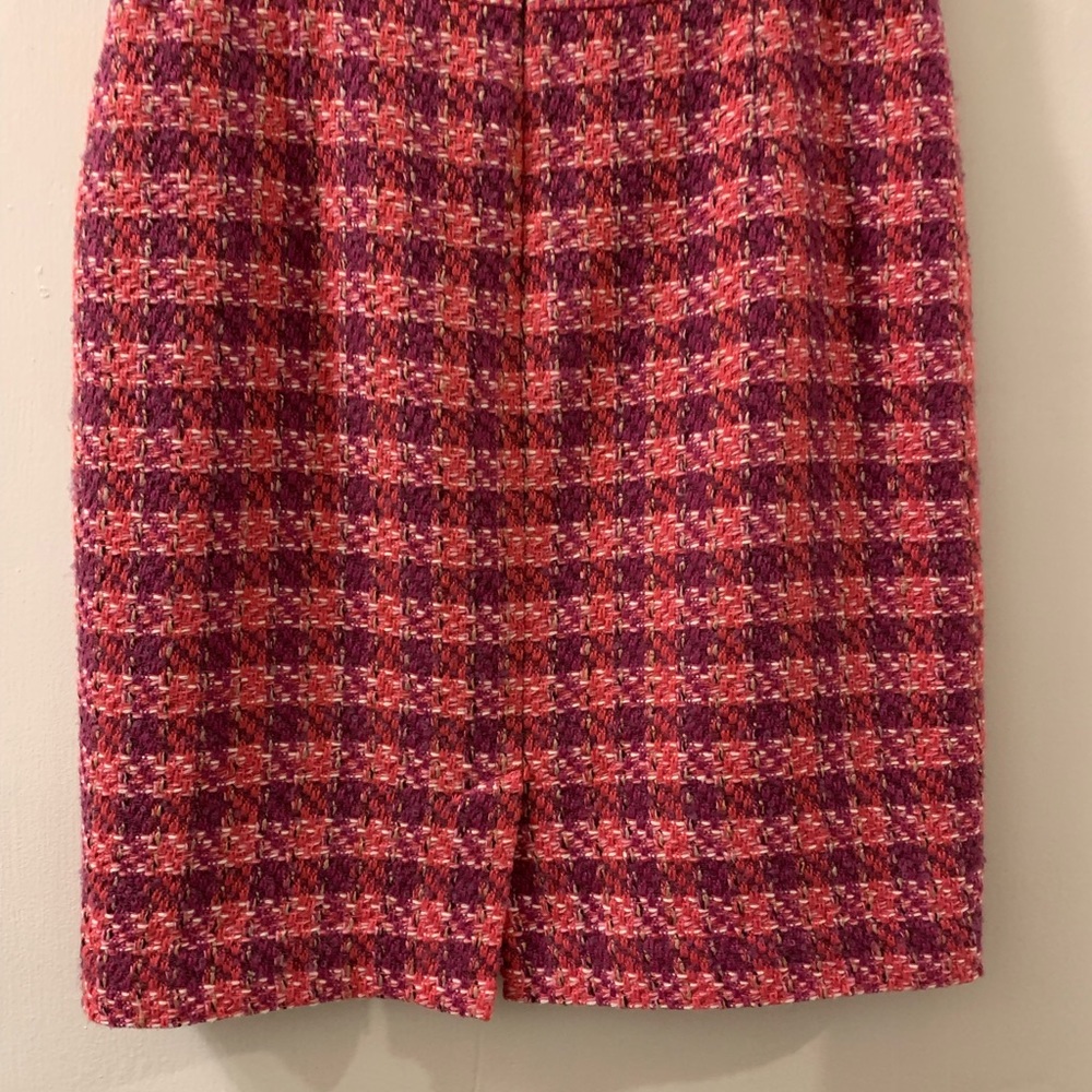 Tory Burch women tweed pattern skirt size 10 - Picture 3 of 7